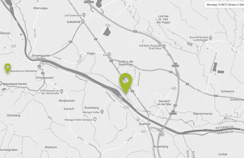 Google Maps Screenshot Wasserverband Straß in der Steiermark