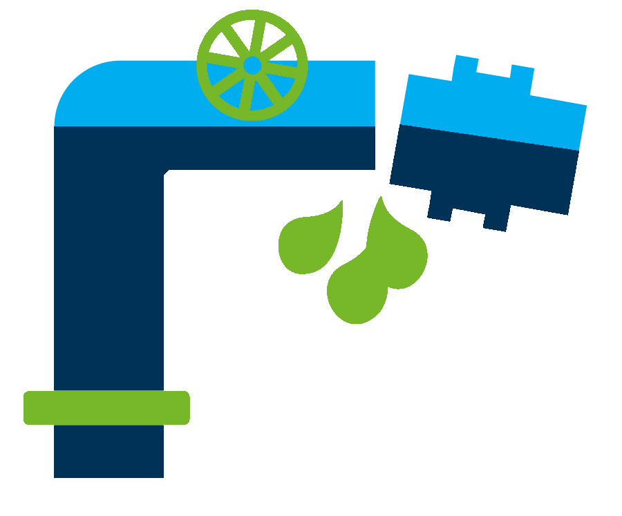 Wasserrohr gebrochen Infografik